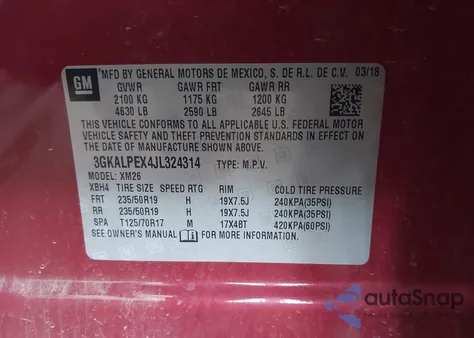 2018 GMC Terrain Slt from USA, damaged, VIN 3GKALPEX4JL324314